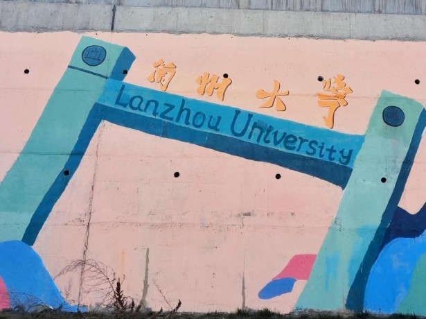 艺术学院师生为榆中校区三电渠绘制墙绘